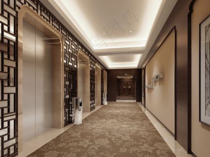 酒店电梯间图片