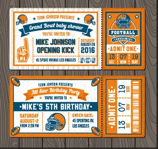 创意门票设计矢量素材免费下载