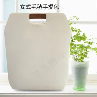 女式毛毡手提包