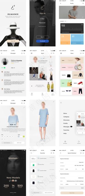 优雅iOSUI套件移动手机APP界面UI
