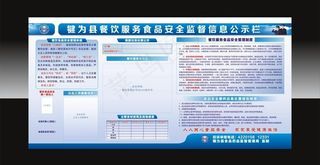 食品安全公示栏图片