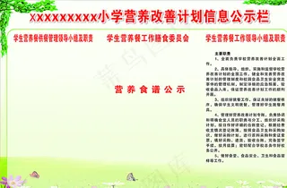 学校食堂公示栏图片
