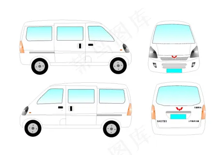 矢量五菱面包车