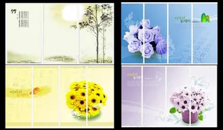 花朵移门图案图片