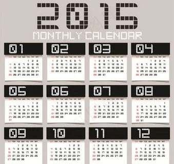 2015年日历