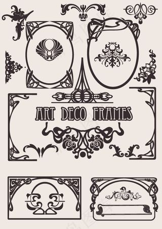 欧精美欧式花纹矢量素材