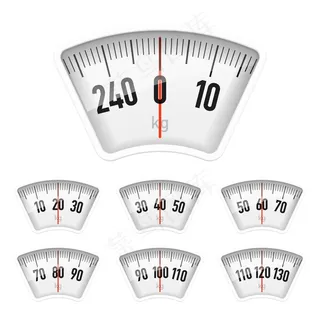 体重计表盘-矢量素材