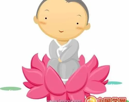小孩子坐莲花ai矢量模版下载