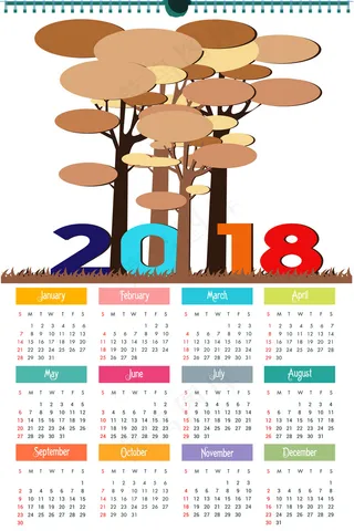 2018年狗年台历挂历竖型方型日历...