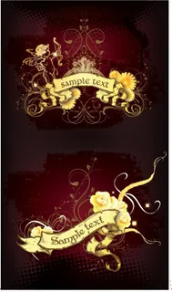 高档花纹背景素材