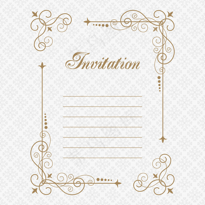 精美欧式花纹花边设计矢量素材