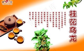 桂花乌龙pop吊牌图片