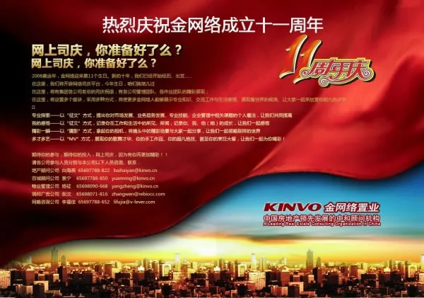 周年庆活动宣传海报psd素材