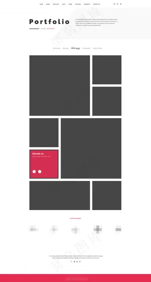 1989年网站产品组合人员页面psd模板