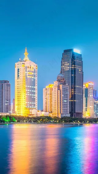 城市夜景高清摄影图片