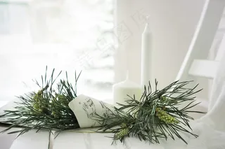 简约小清新文艺风插花静物摆拍背景