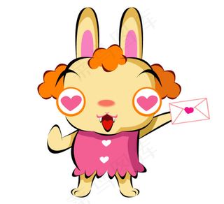 花痴兔矢量素材