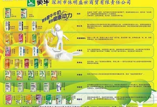 蒙牛牛奶宣传单图片