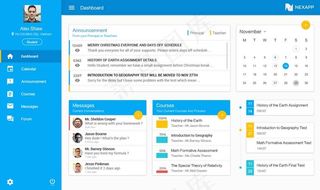 教育的仪表板PSD模板