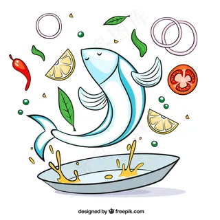 鱼食谱，插图