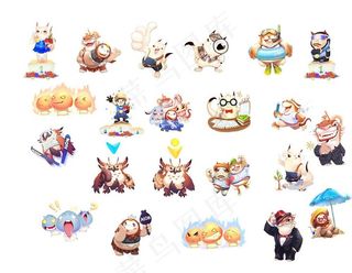 卡通游戏人物素材图片