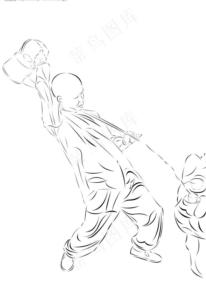 工夫茶-线条图片