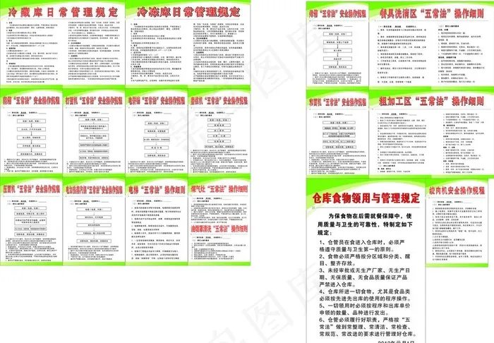 安全操作规程海报 jpgcdr矢量模版下载