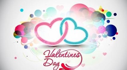 摘要情人节矢量插画