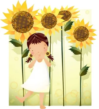 向日葵主题韩国iclickart四...