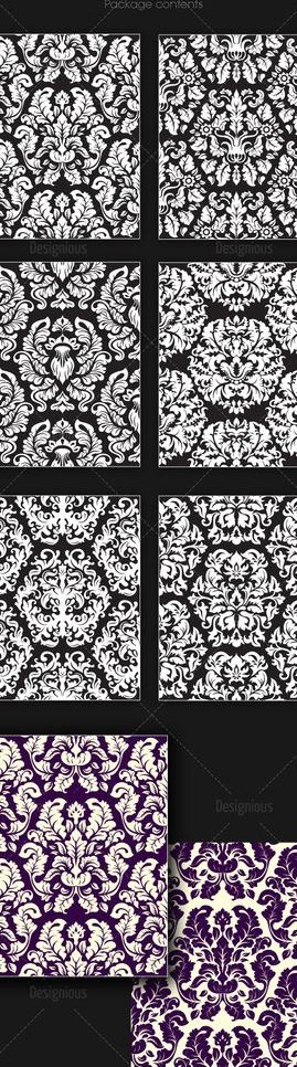 欧式花纹 无缝花纹图片