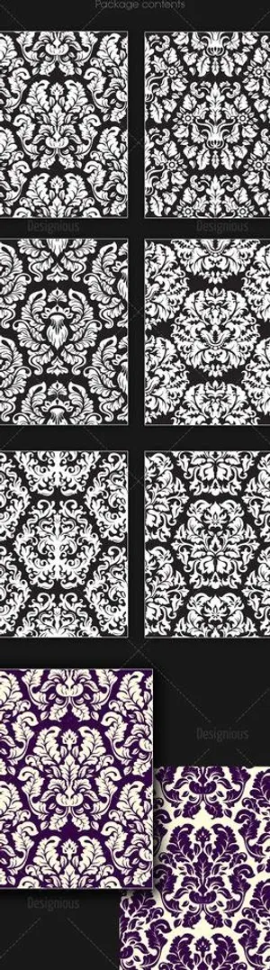 欧式花纹 无缝花纹图片