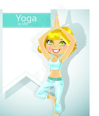 练瑜伽美女图片