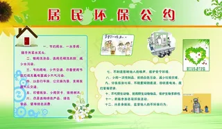 居民环保公约图片