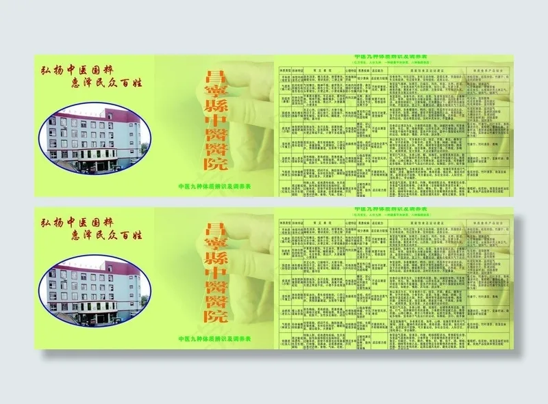 中医宣传手册图片cdr矢量模版下载