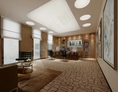 家居办公效果图