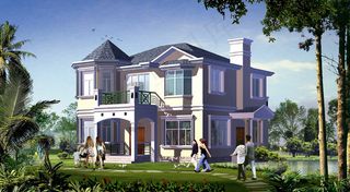 别墅环境设计图片