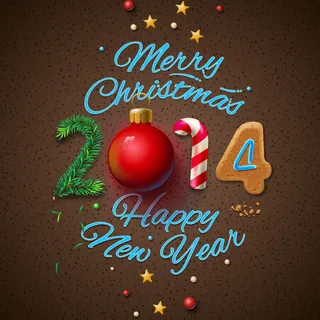 2014创意的3D圣诞节海报矢量素... 2014创意的3D圣诞节海报矢量素...