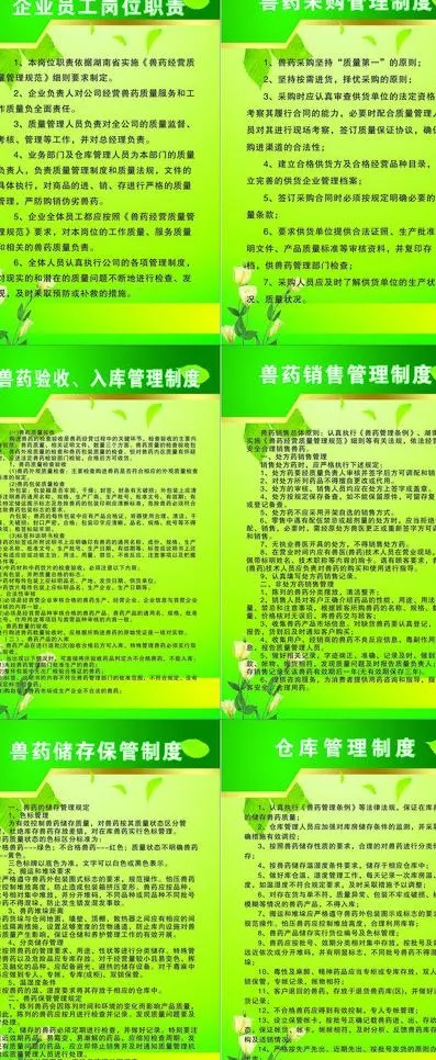 兽药经营管理制度图片cdr矢量模版下载