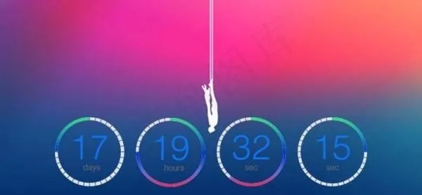 ios71式倒计时psd模版下载