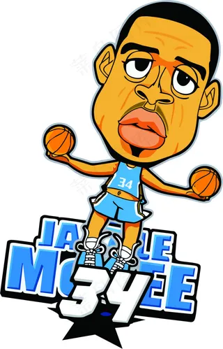 麦基 Q版球星 球服 T恤 数码印...