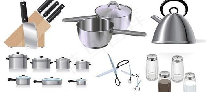 各种厨房用品矢量素材