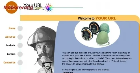 欧美安全头盔企业网站模板