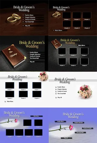 婚礼浪漫主题模板矢量素材