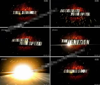 深度组合3D文字特效ae模板