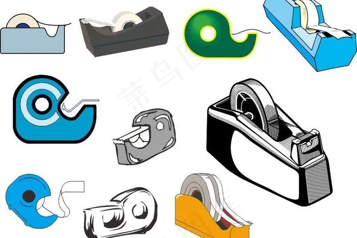 办公用具图片cdr矢量模版下载