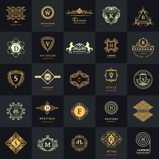 精美欧式字母花纹矢量素材