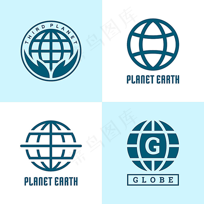 科技地球LOGOeps,ai矢量模版下载