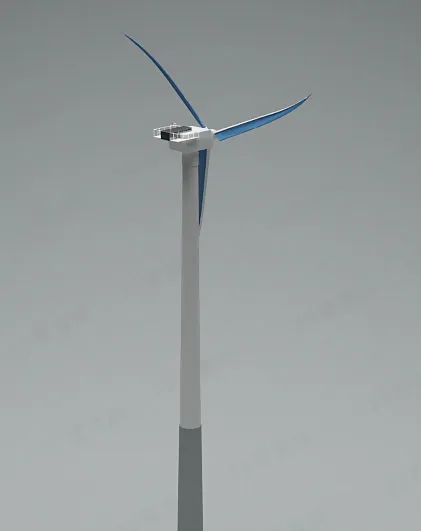 3D发电风车模型