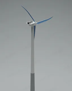 3D发电风车模型 3D发电风车模型