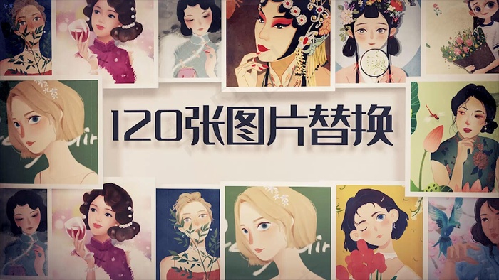 简洁三维空间照片墙相册简洁三维空间照片墙相册